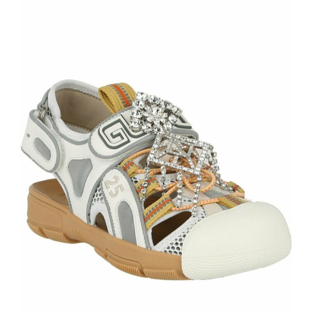 Gucci rubber and leather Sandals - Picture 2 of 4